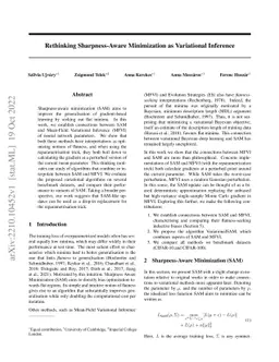 Rethinking Sharpness-Aware Minimization as Variational Inference