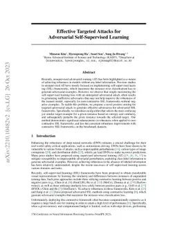 Effective Targeted Attacks for Adversarial Self-Supervised Learning