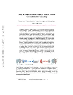 PoseGPT: Quantization-based 3D Human Motion Generation and Forecasting