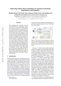 Improving Chinese Story Generation via Awareness of Syntactic
  Dependencies and Semantics