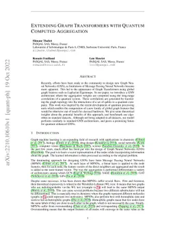 Extending Graph Transformers with Quantum Computed Aggregation