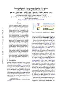 Towards Realistic Low-resource Relation Extraction: A Benchmark with
  Empirical Baseline Study