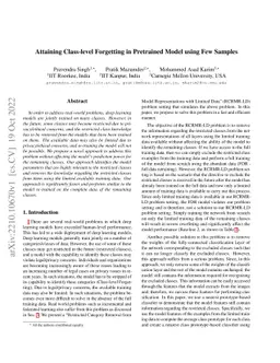 Attaining Class-level Forgetting in Pretrained Model using Few Samples