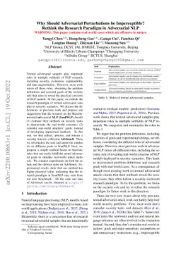 Why Should Adversarial Perturbations be Imperceptible? Rethink the
  Research Paradigm in Adversarial NLP