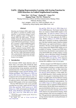 UniNL: Aligning Representation Learning with Scoring Function for OOD
  Detection via Unified Neighborhood Learning