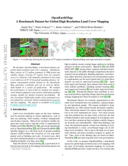 OpenEarthMap: A Benchmark Dataset for Global High-Resolution Land Cover
  Mapping