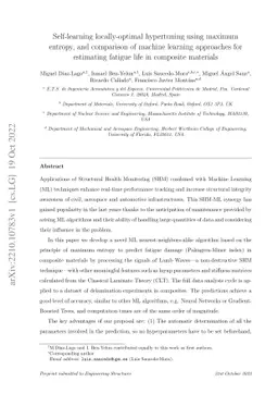Self-learning locally-optimal hypertuning using maximum entropy, and
  comparison of machine learning approaches for estimating fatigue life in
  composite materials