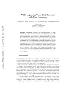 VTC: Improving Video-Text Retrieval with User Comments