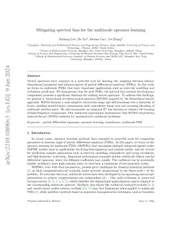 Mitigating spectral bias for the multiscale operator learning