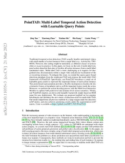 PointTAD: Multi-Label Temporal Action Detection with Learnable Query
  Points