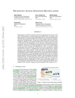 Pruning by Active Attention Manipulation