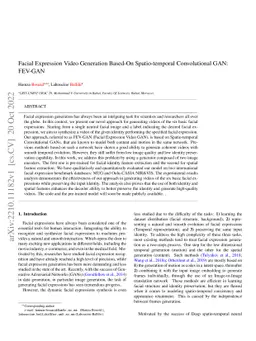 Facial Expression Video Generation Based-On Spatio-temporal
  Convolutional GAN: FEV-GAN