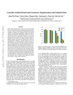 Controller-Guided Partial Label Consistency Regularization with
  Unlabeled Data