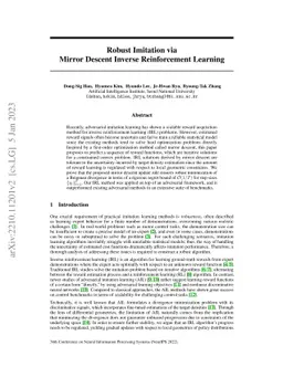 Robust Imitation via Mirror Descent Inverse Reinforcement Learning