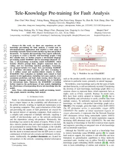 Tele-Knowledge Pre-training for Fault Analysis