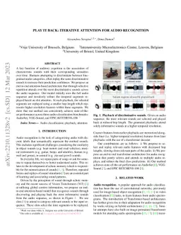 Play It Back: Iterative Attention for Audio Recognition