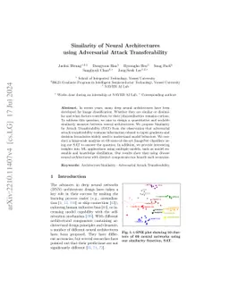 Similarity of Neural Architectures using Adversarial Attack
  Transferability