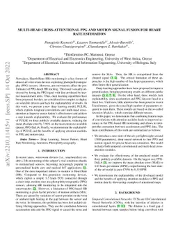 Multi-Head Cross-Attentional PPG and Motion Signal Fusion for Heart Rate
  Estimation