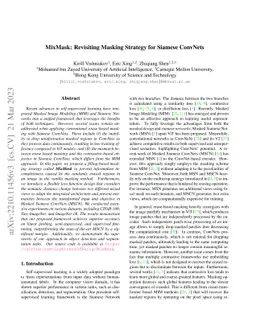 MixMask: Revisiting Masking Strategy for Siamese ConvNets