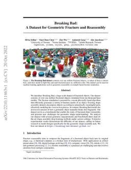 Breaking Bad: A Dataset for Geometric Fracture and Reassembly