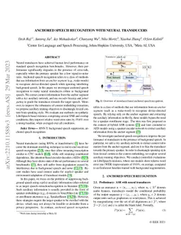 Anchored Speech Recognition with Neural Transducers