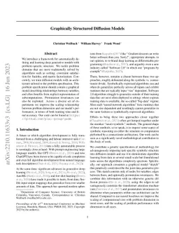 Graphically Structured Diffusion Models