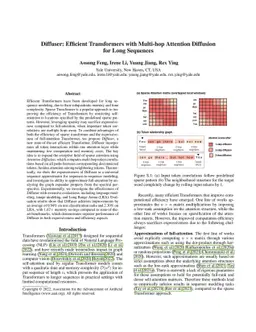Diffuser: Efficient Transformers with Multi-hop Attention Diffusion for
  Long Sequences