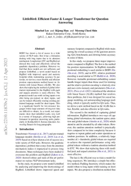 LittleBird: Efficient Faster & Longer Transformer for Question Answering