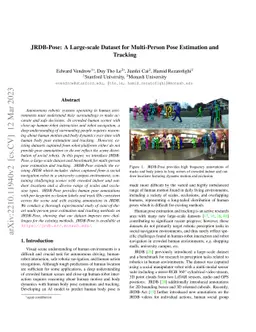 JRDB-Pose: A Large-scale Dataset for Multi-Person Pose Estimation and
  Tracking