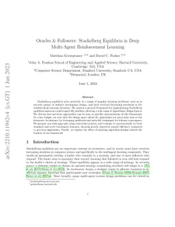 Oracles & Followers: Stackelberg Equilibria in Deep Multi-Agent
  Reinforcement Learning