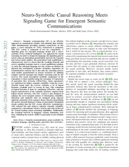 Neuro-Symbolic Causal Reasoning Meets Signaling Game for Emergent
  Semantic Communications