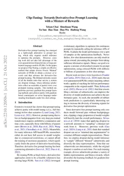 Clip-Tuning: Towards Derivative-free Prompt Learning with a Mixture of
  Rewards