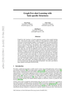 Graph Few-shot Learning with Task-specific Structures