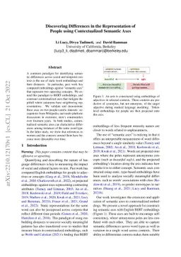 Discovering Differences in the Representation of People using
  Contextualized Semantic Axes