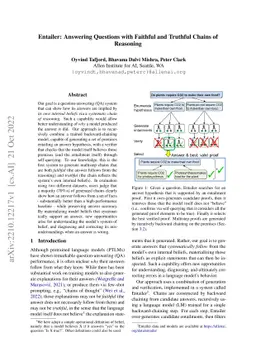 Entailer: Answering Questions with Faithful and Truthful Chains of
  Reasoning
