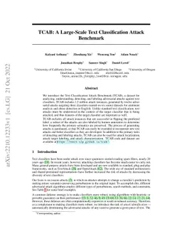 TCAB: A Large-Scale Text Classification Attack Benchmark