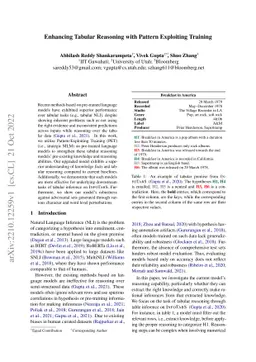 Enhancing Tabular Reasoning with Pattern Exploiting Training