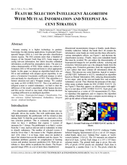 Feature selection intelligent algorithm with mutual information and
  steepest ascent strategy