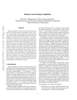 Instance-Aware Image Completion