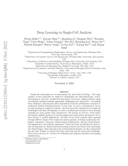 Deep Learning in Single-Cell Analysis