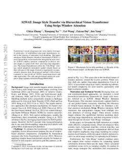 S2WAT: Image Style Transfer via Hierarchical Vision Transformer using
  Strips Window Attention