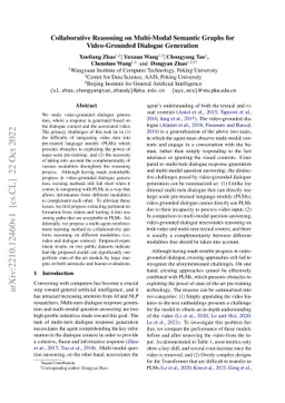 Collaborative Reasoning on Multi-Modal Semantic Graphs for
  Video-Grounded Dialogue Generation