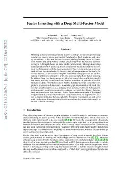 Factor Investing with a Deep Multi-Factor Model