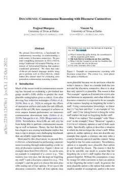 DiscoSense: Commonsense Reasoning with Discourse Connectives
