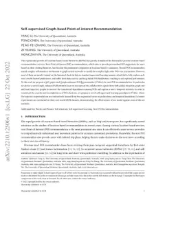 Self-supervised Graph-based Point-of-interest Recommendation