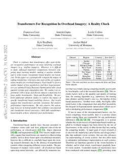 Transformers For Recognition In Overhead Imagery: A Reality Check
