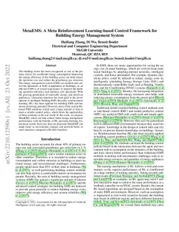 Meta-Reinforcement Learning for Building Energy Management System