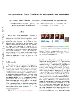 Anticipative Feature Fusion Transformer for Multi-Modal Action
  Anticipation