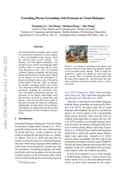 Extending Phrase Grounding with Pronouns in Visual Dialogues