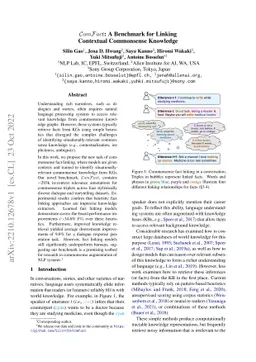 ComFact: A Benchmark for Linking Contextual Commonsense Knowledge